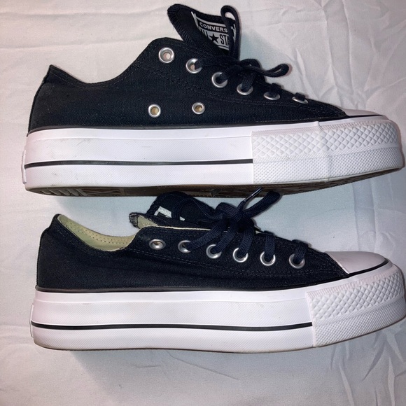 Converse Black and Cream Low-Top Sneakers - Picture 8 of 8